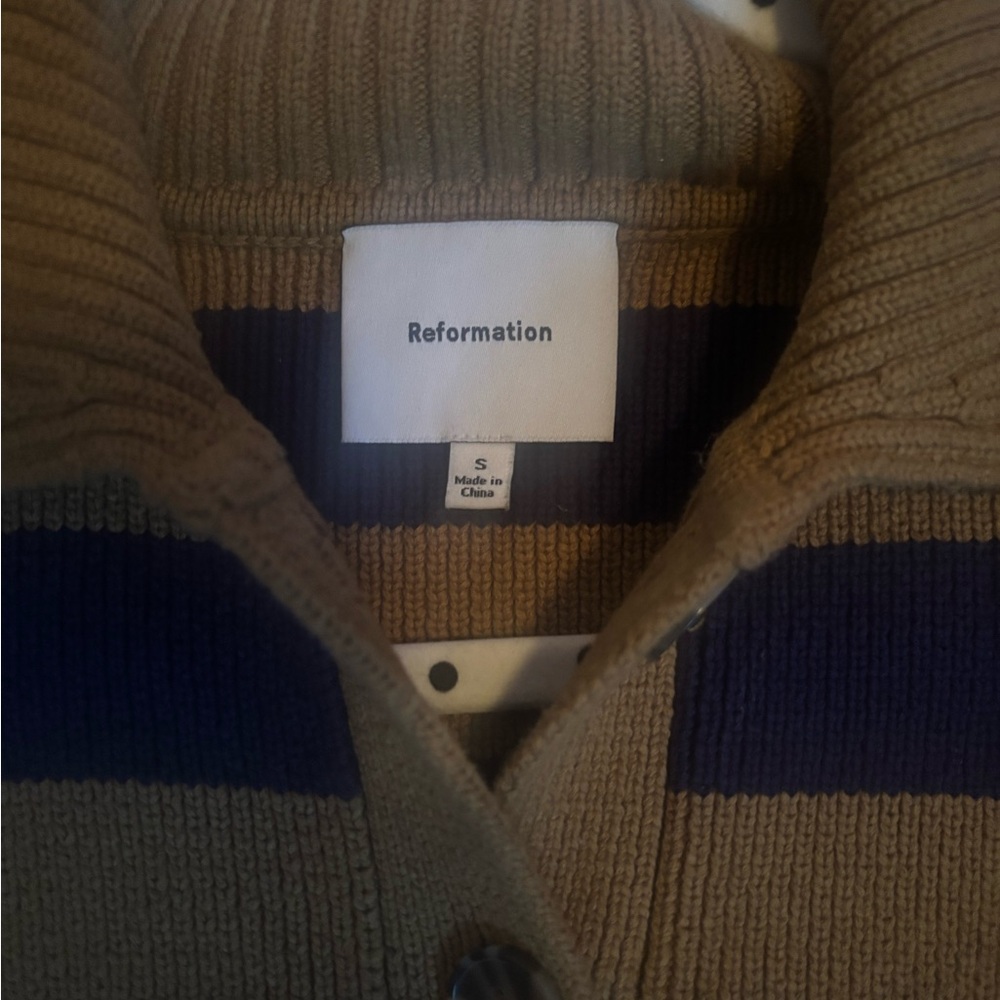Reformation Brooklyn cotton polo sweater - Picture 3 of 3